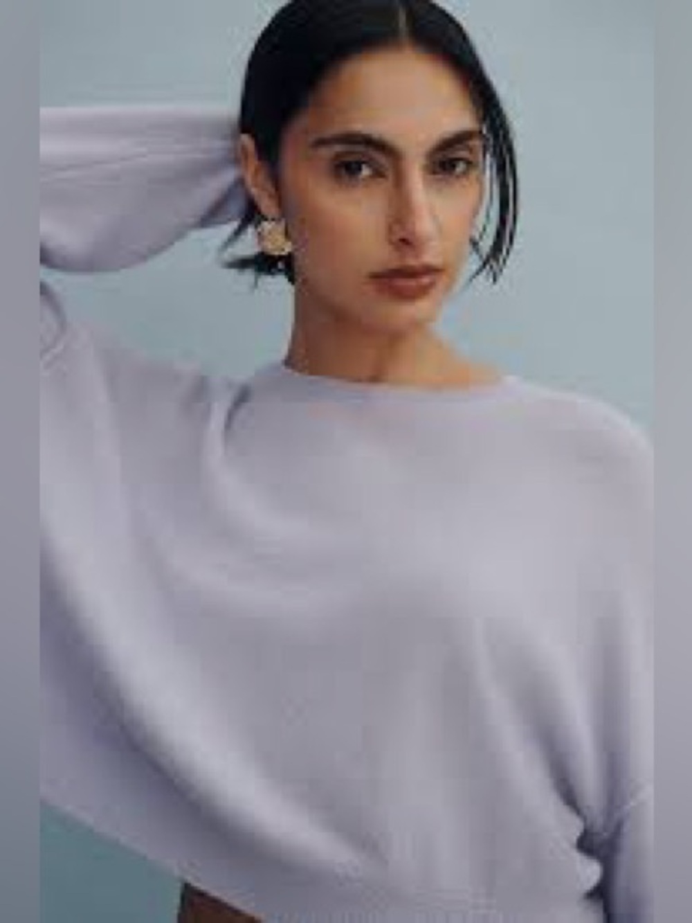 THE ALANI CROPPED CASHMERE CREW-NECK SWEATER BY PILCRO